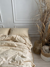 Комплект постільної білизни із фланелі Light Beige