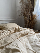 Комплект постільної білизни із фланелі Light Beige