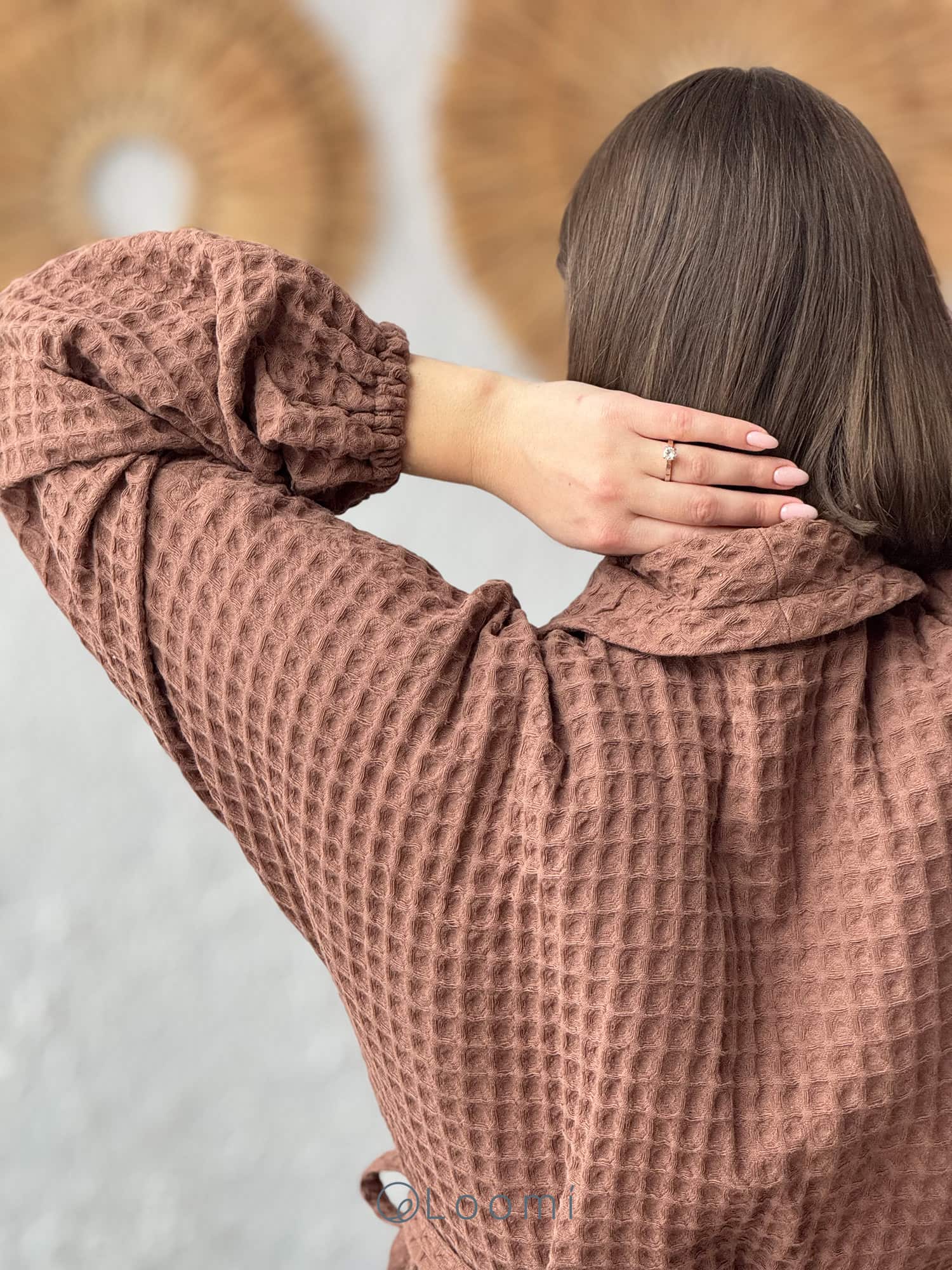 Жіночий халат з грецької вафельки Greece