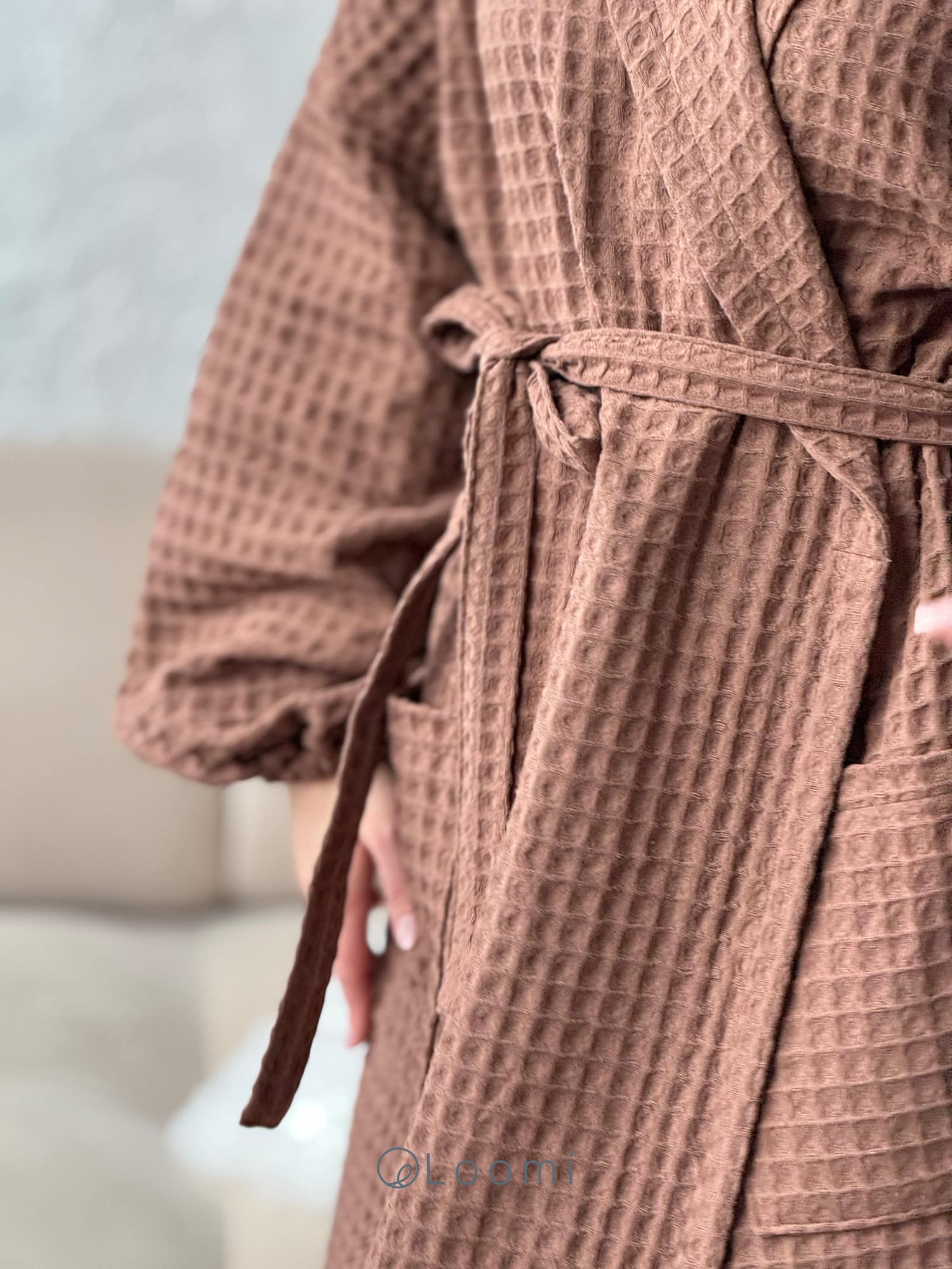 Жіночий халат з грецької вафельки Greece