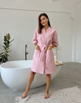 Жіночий халат вафельний Kimono