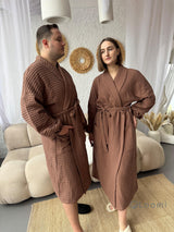 Чоловічий халат з грецької вафельки Greece