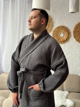 Чоловічий халат з грецької вафельки Greece