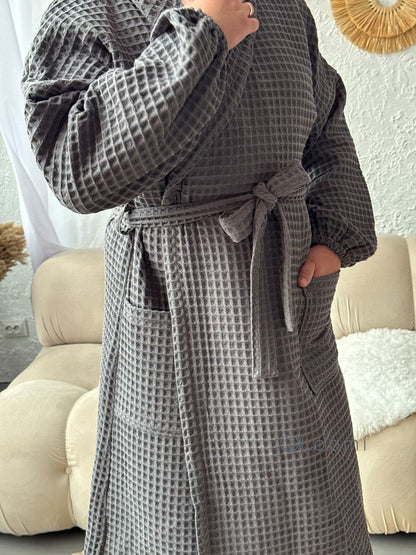 Чоловічий халат з грецької вафельки Greece