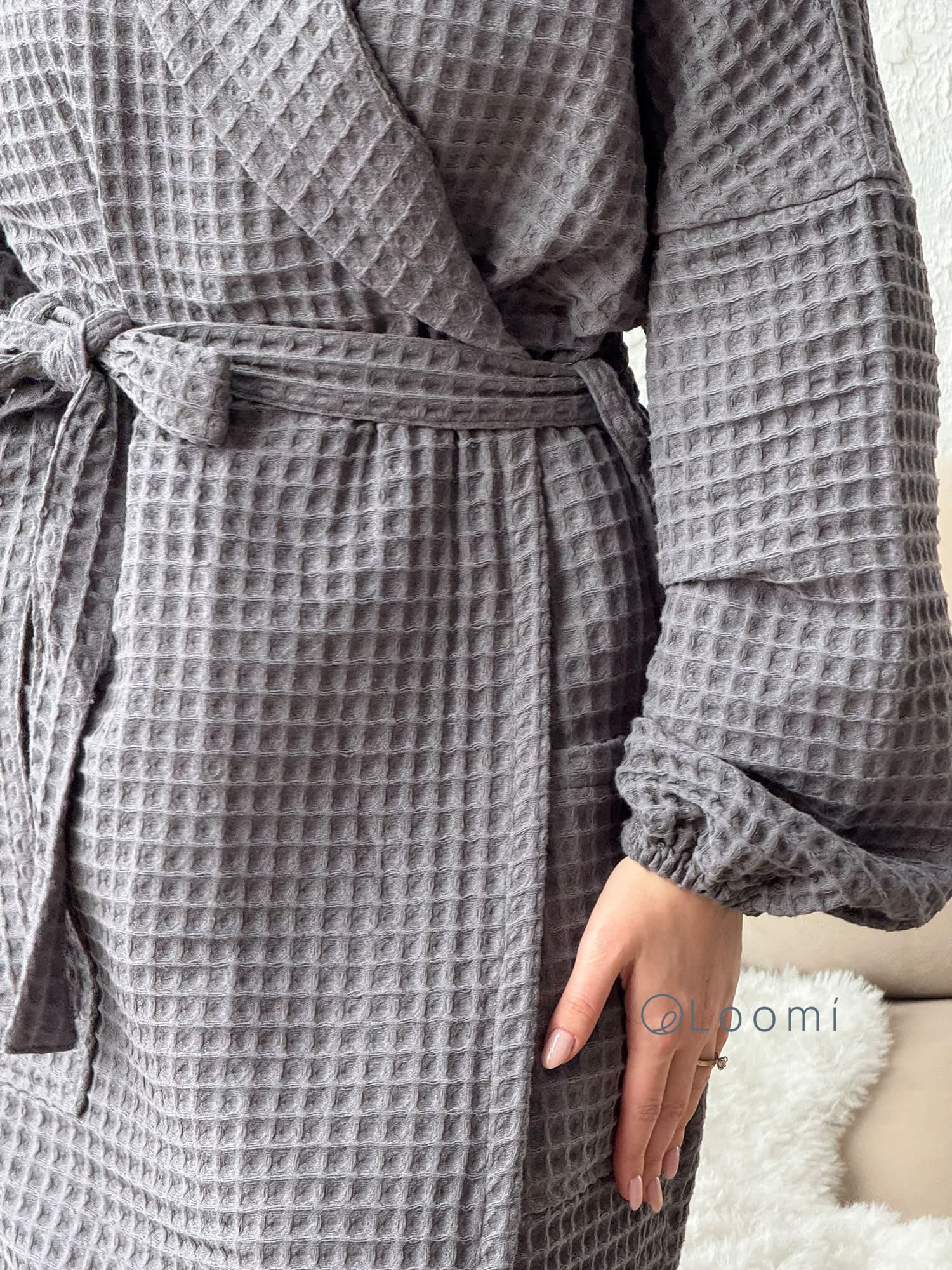 Жіночий халат з грецької вафельки Greece