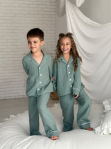 Дитяча піжама муслінова Viva (штани та сорочка довгий рукав)