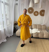 Чоловічий халат з грецької вафельки Greece