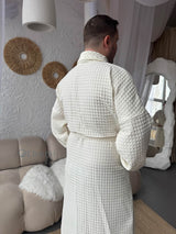 Чоловічий халат з грецької вафельки Greece