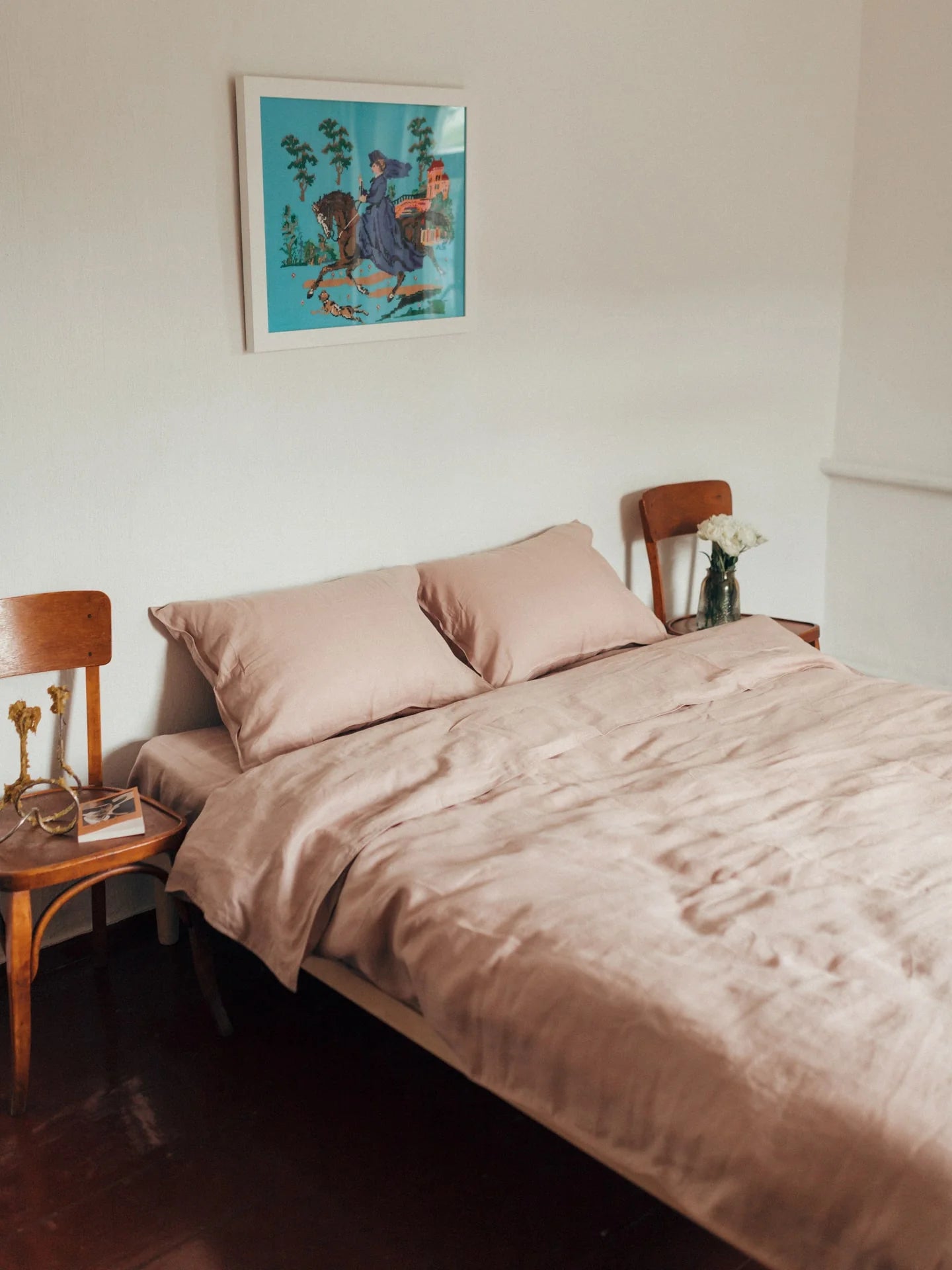 Комплект постільної білизни з вареного льону Lace