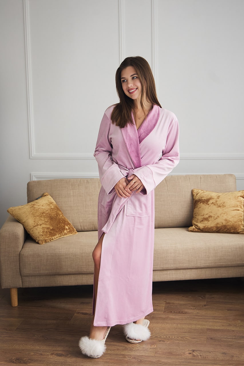 Жіночий халат велюровий Monika