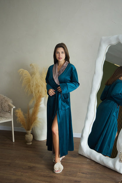 Жіночий халат велюровий Monika