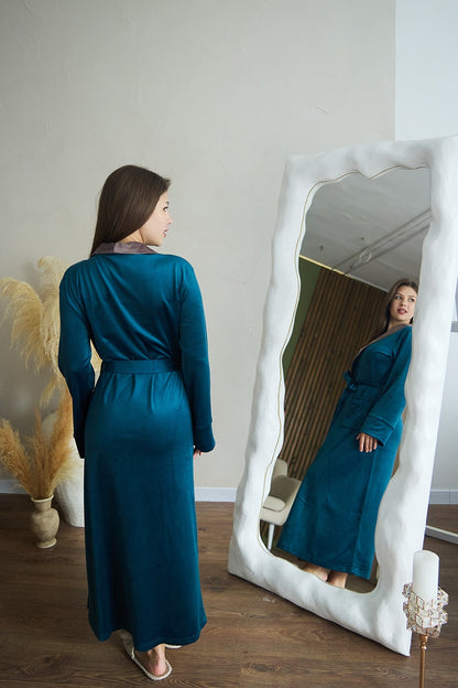 Жіночий халат велюровий Monika