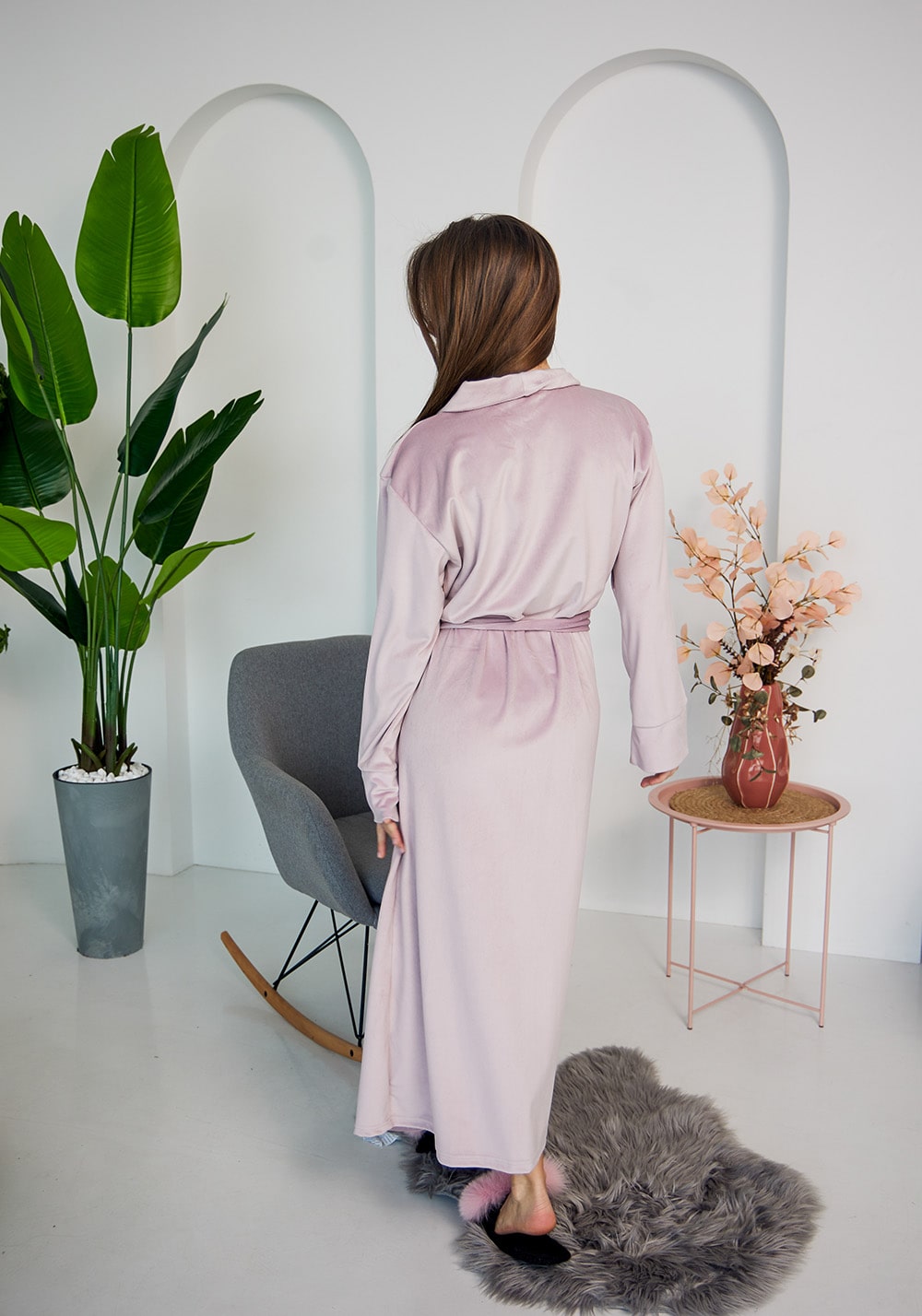 Жіночий халат велюровий Laura