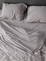 Комплект постільної білизни із вареної бавовни Grey