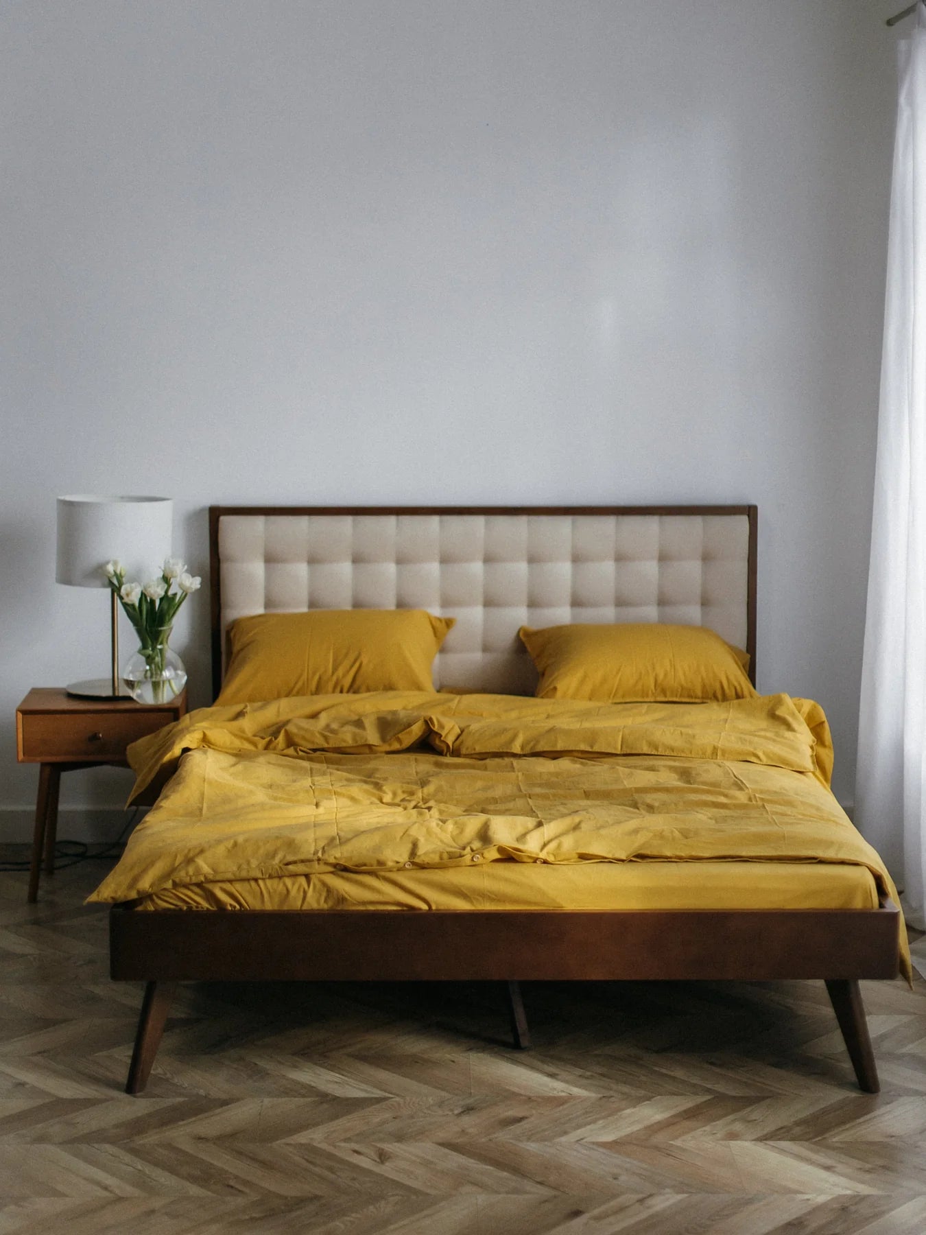 Комплект постільної білизни із вареної бавовни Curry