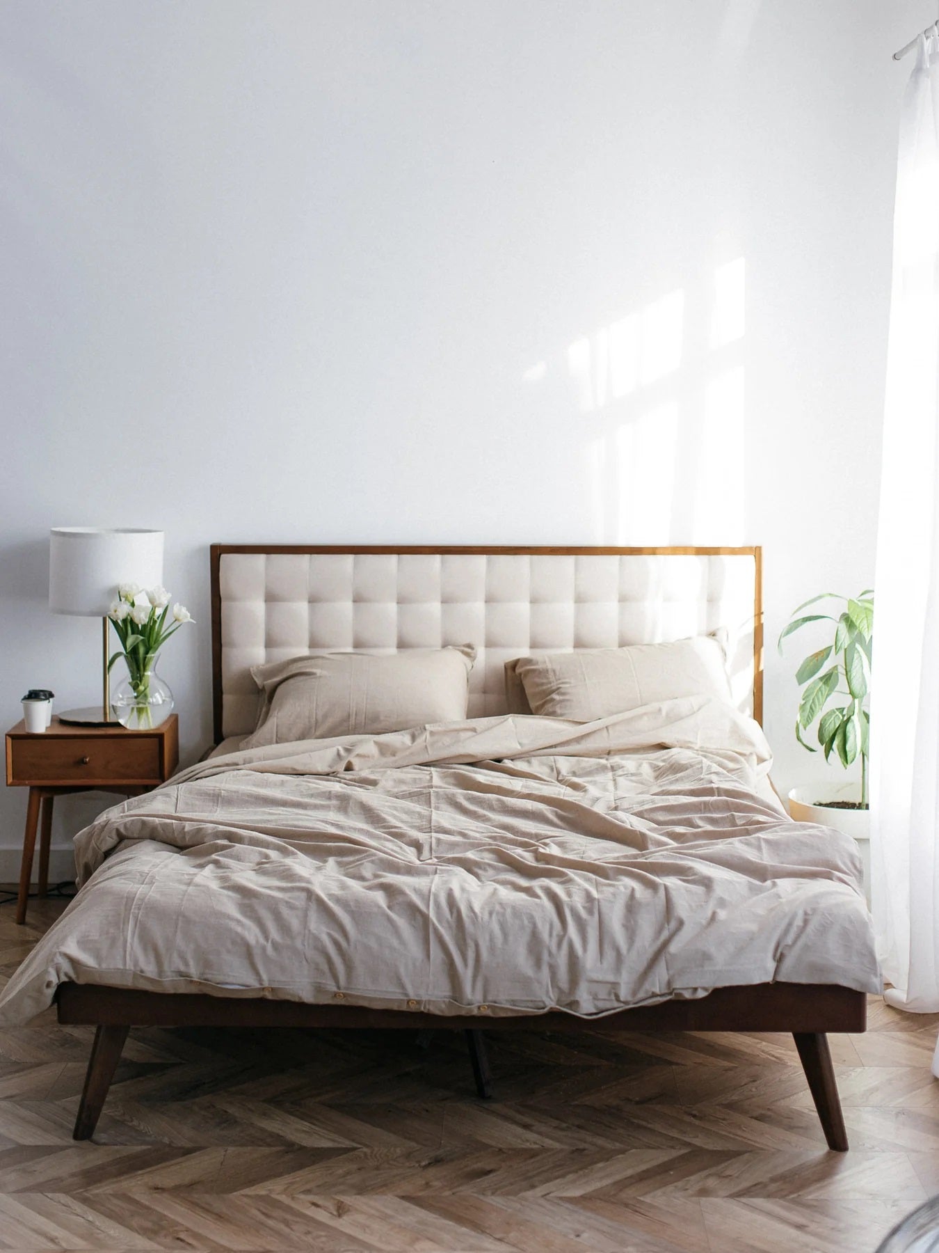 Комплект постільної білизни із вареної бавовни Almond