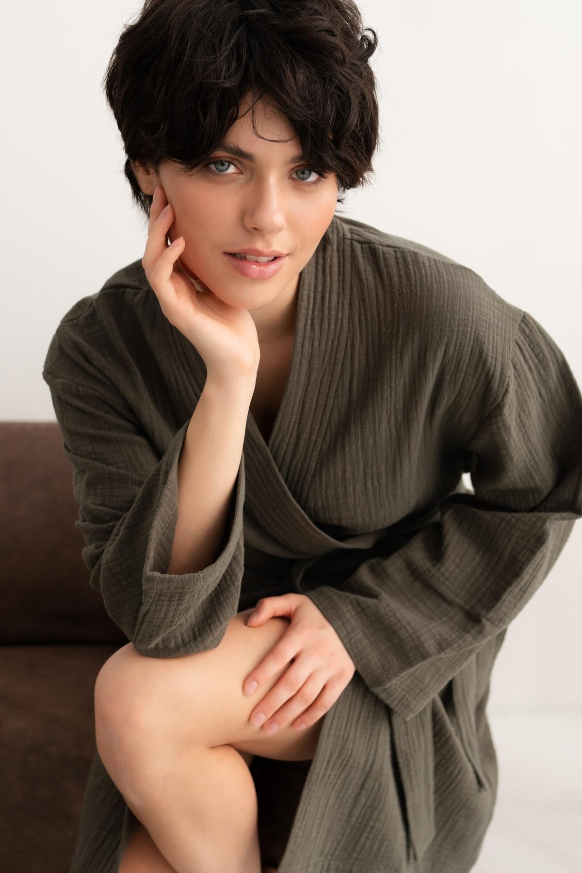 Жіночий халат мусліновий Desert