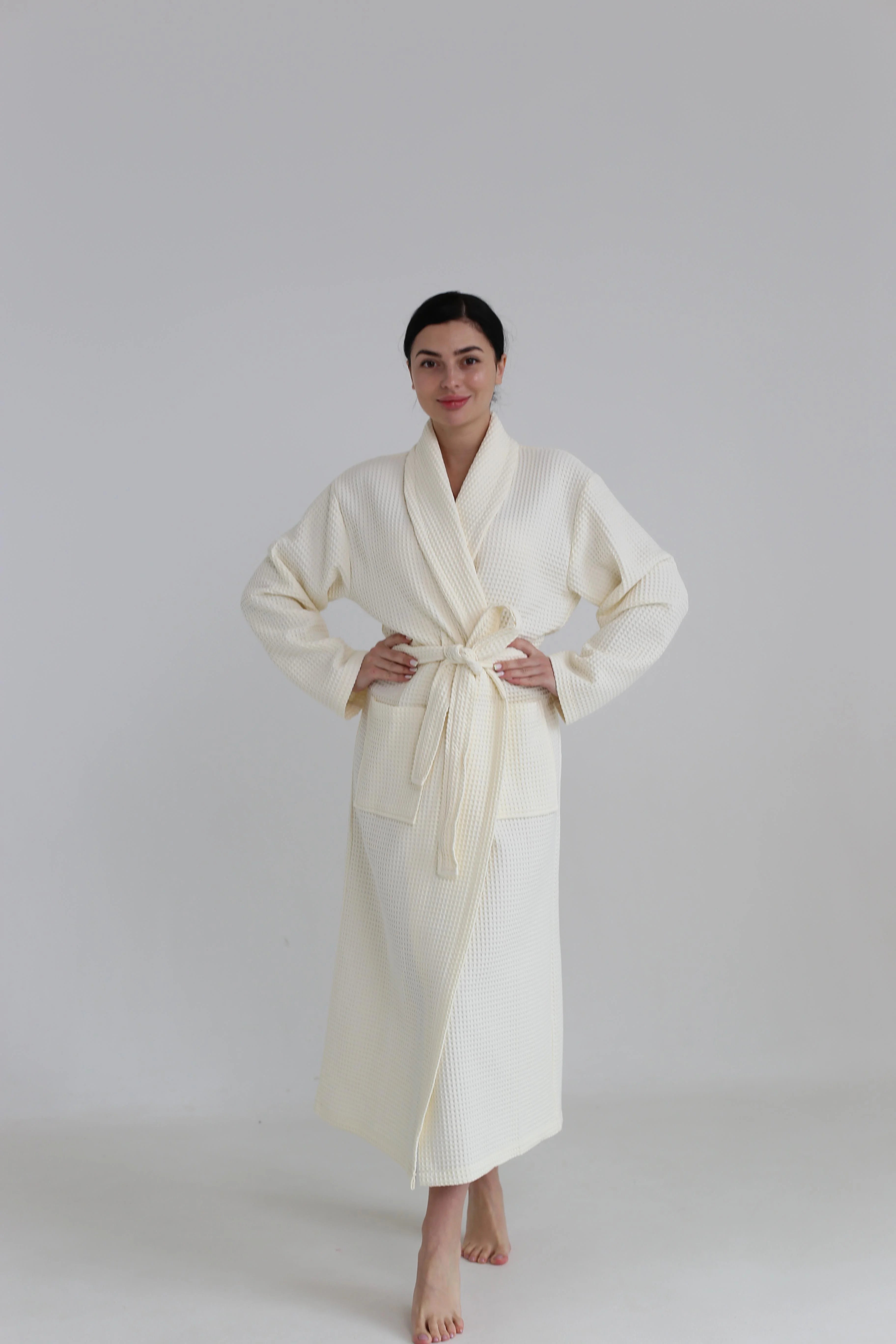 Жіночий халат вафельний Ideal
