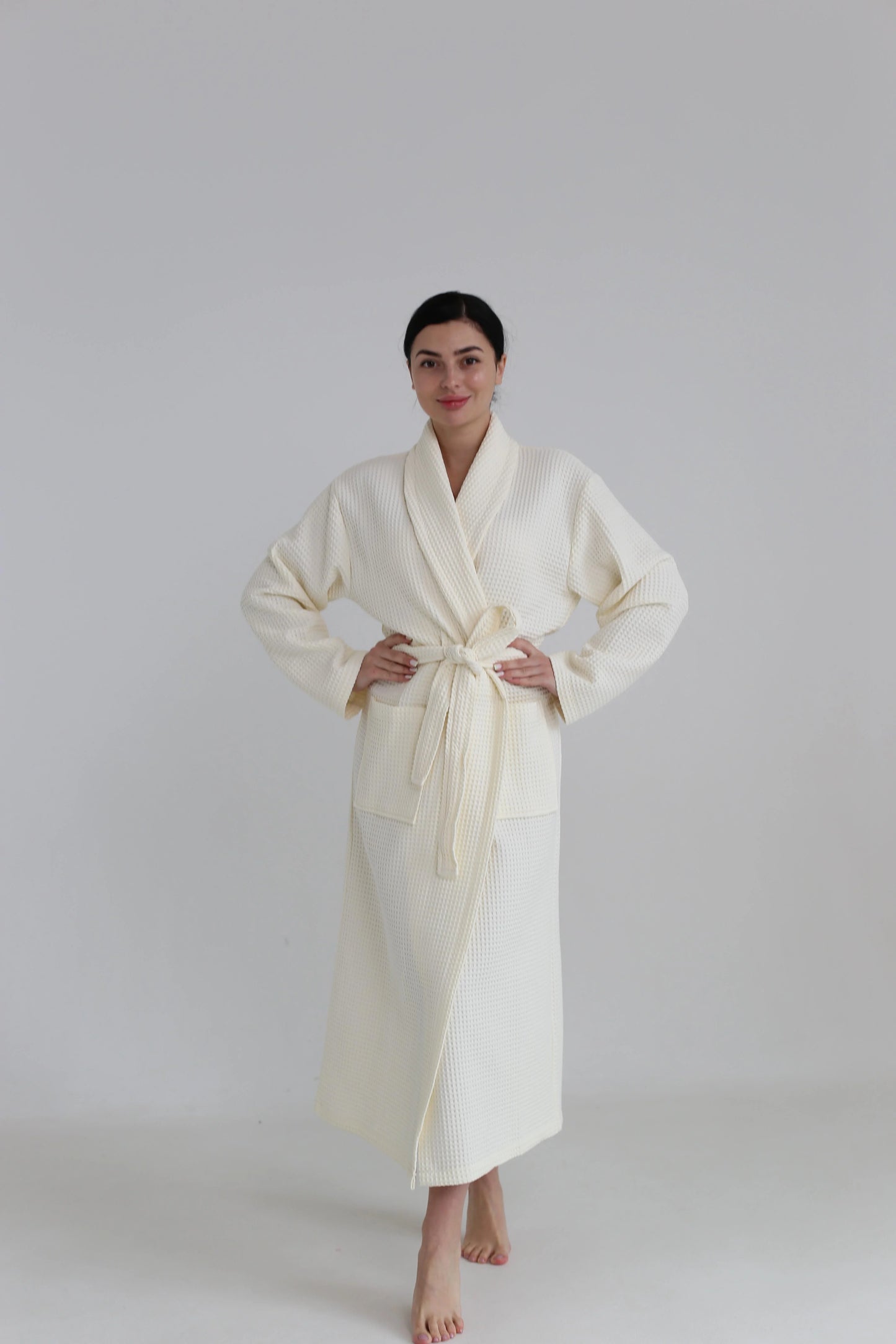 Жіночий халат вафельний Ideal