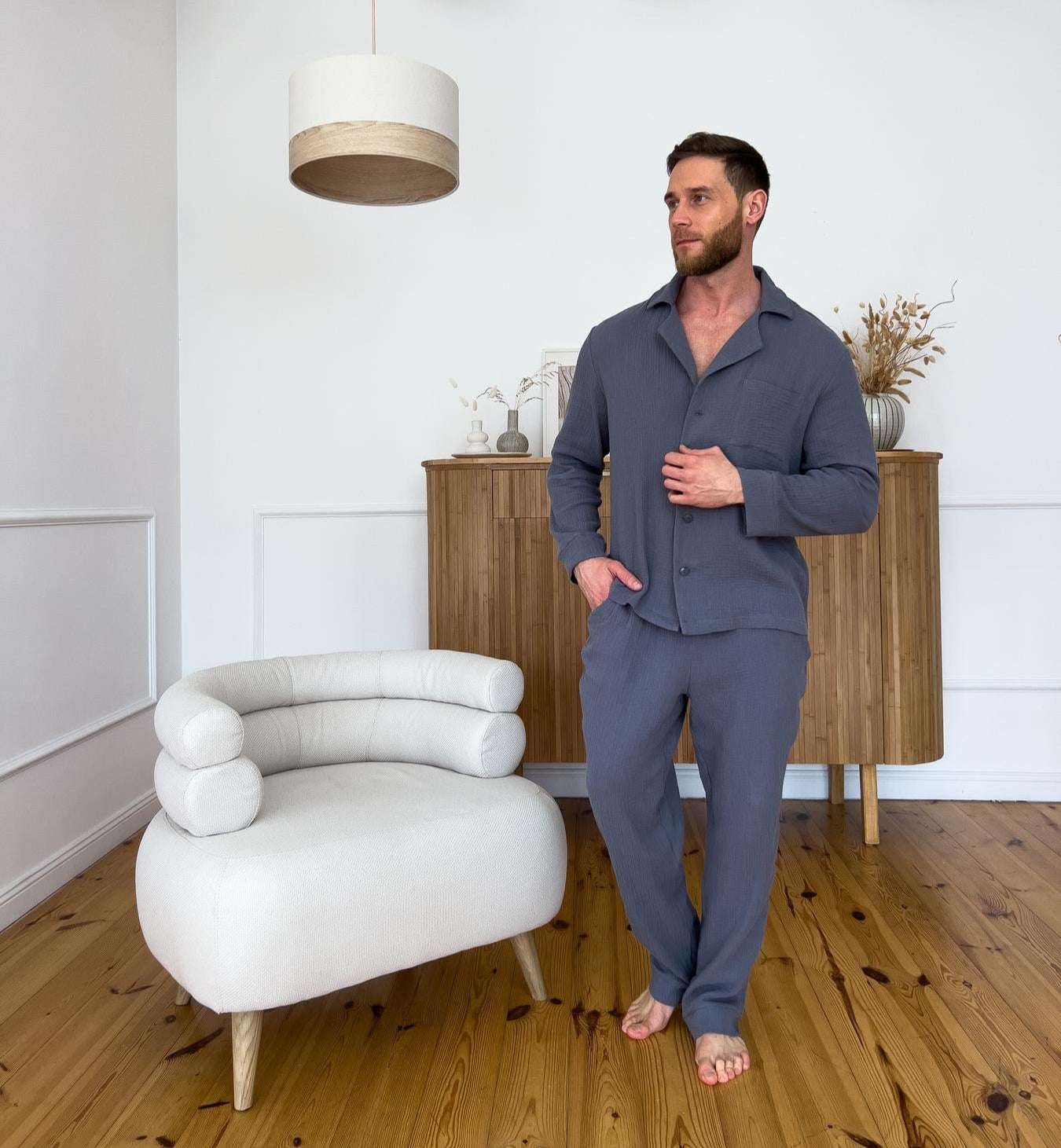 Піжама чоловіча муслінова Homey