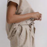 Піжама жіноча з вареної бавовни з шортами