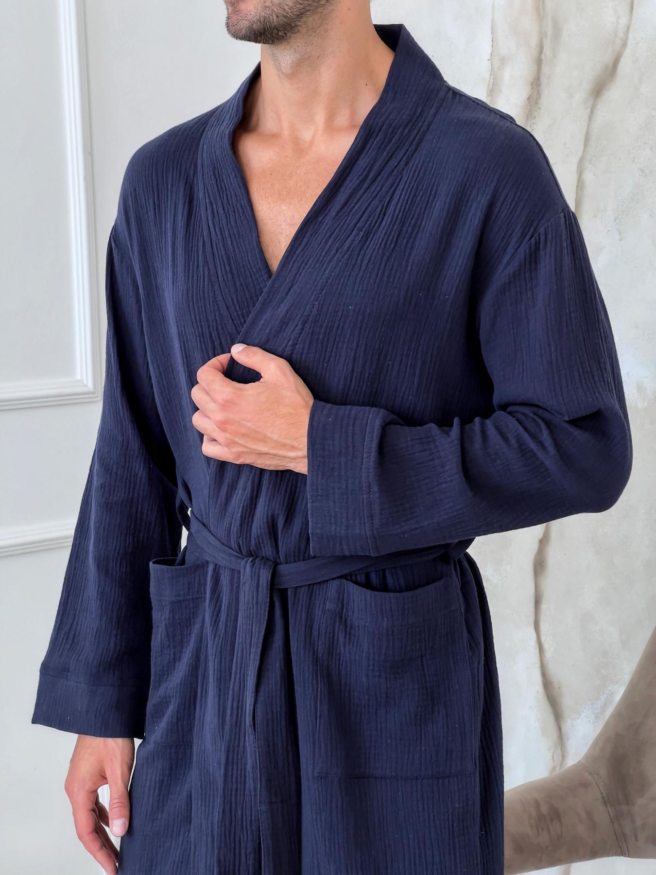 Чоловічий халат мусліновий Estet