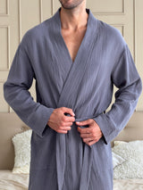 Чоловічий халат мусліновий Estet