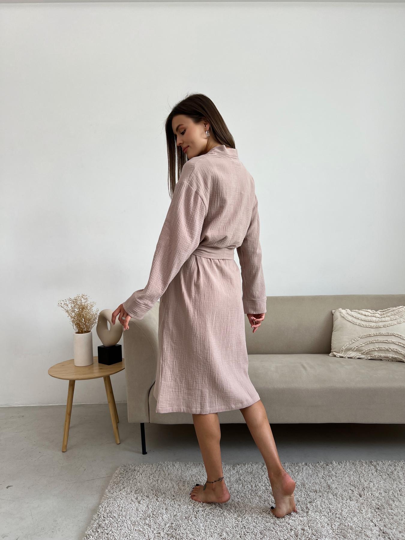 Жіночий халат мусліновий Latte