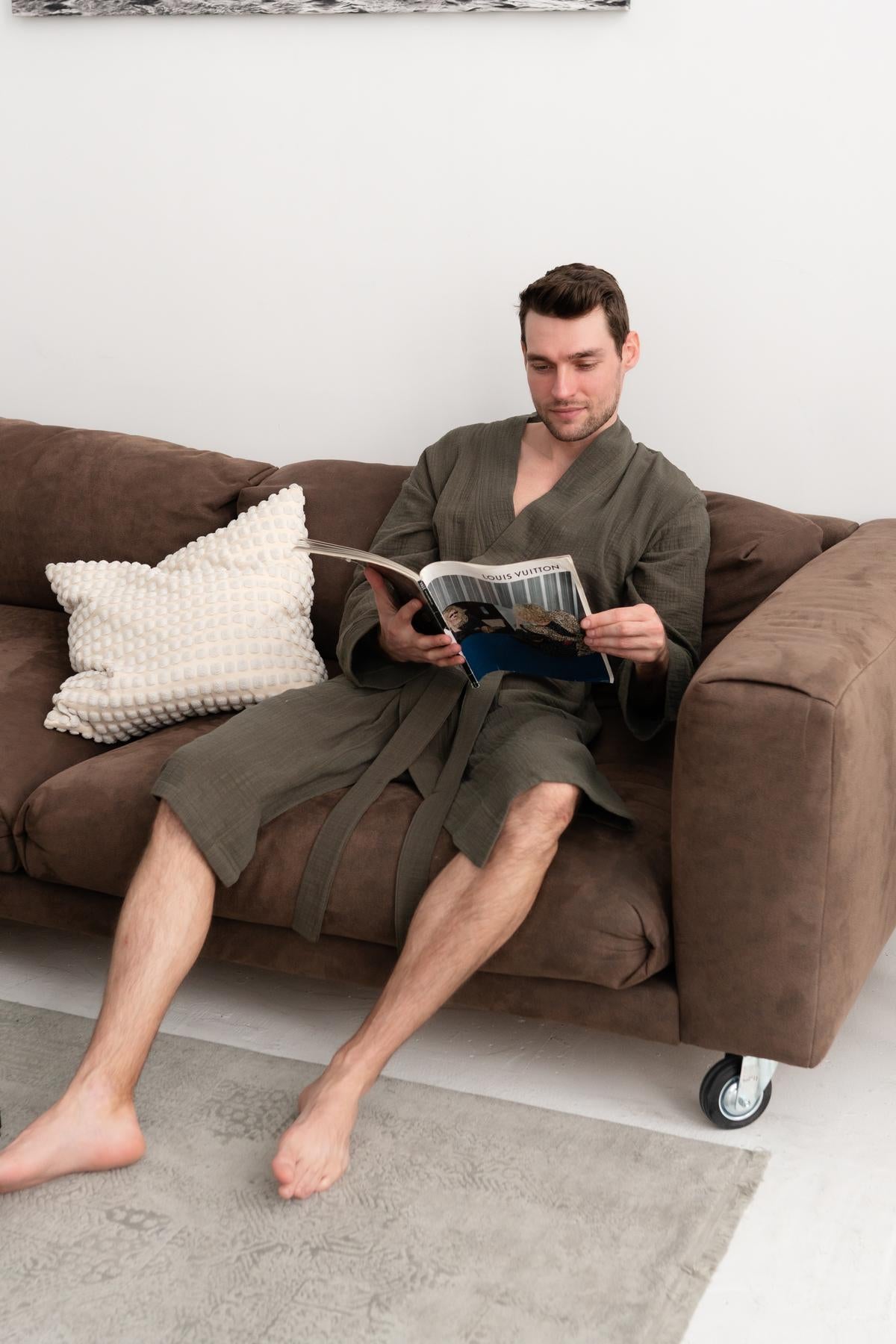 Чоловічий халат мусліновий Desert