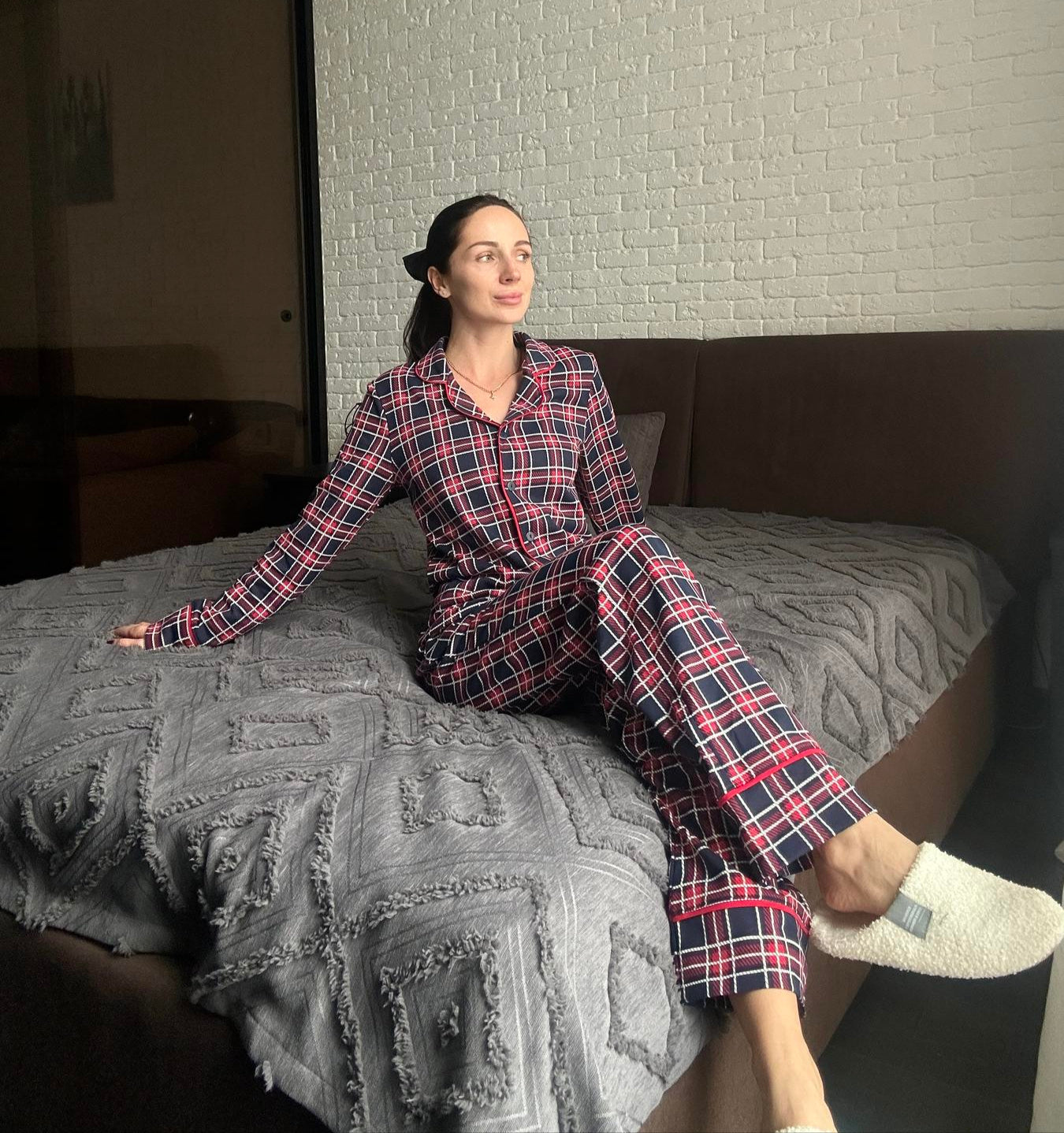 Піжама жіноча із трикотажу Oxford