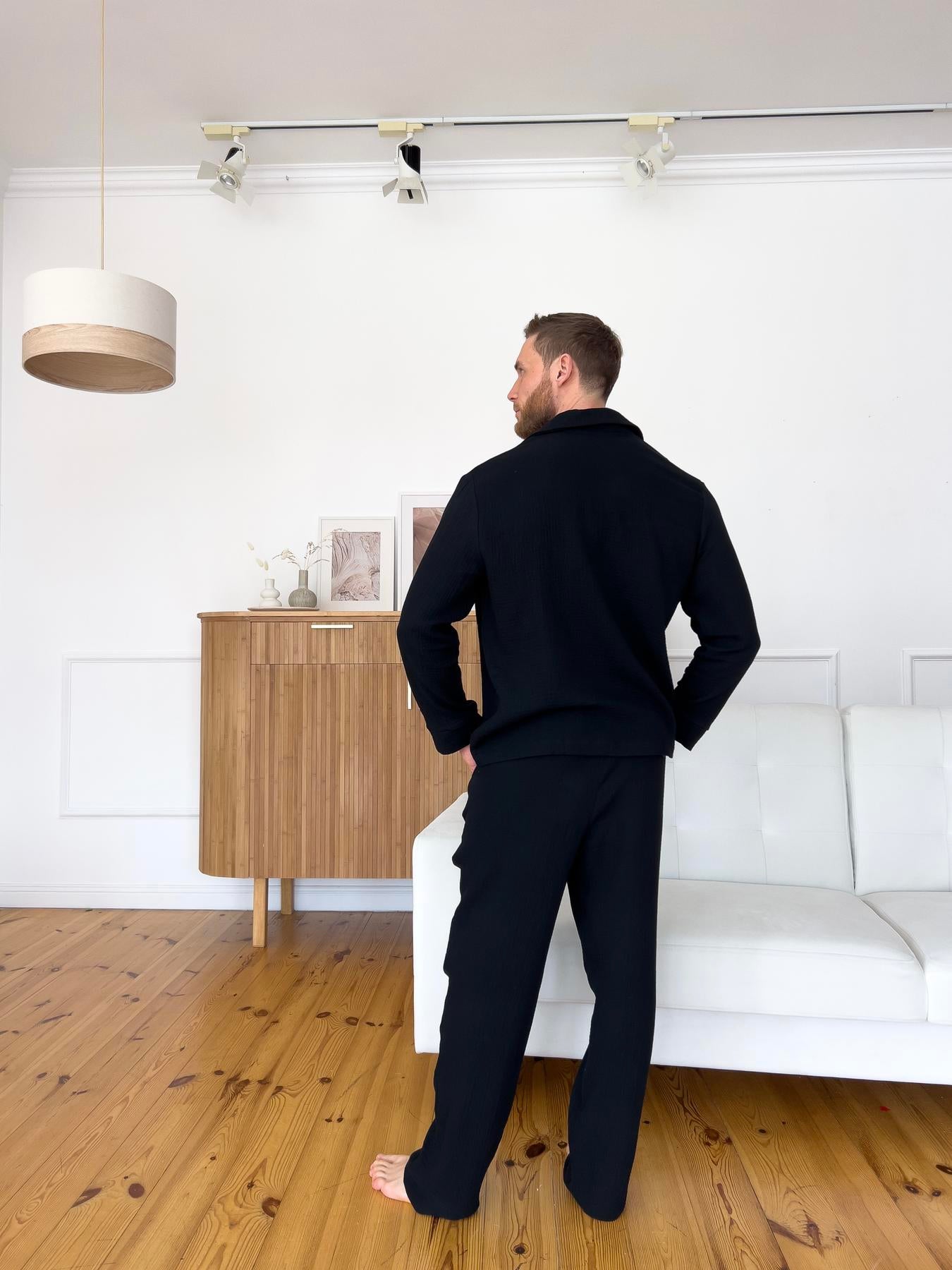 Піжама чоловіча муслінова Homey