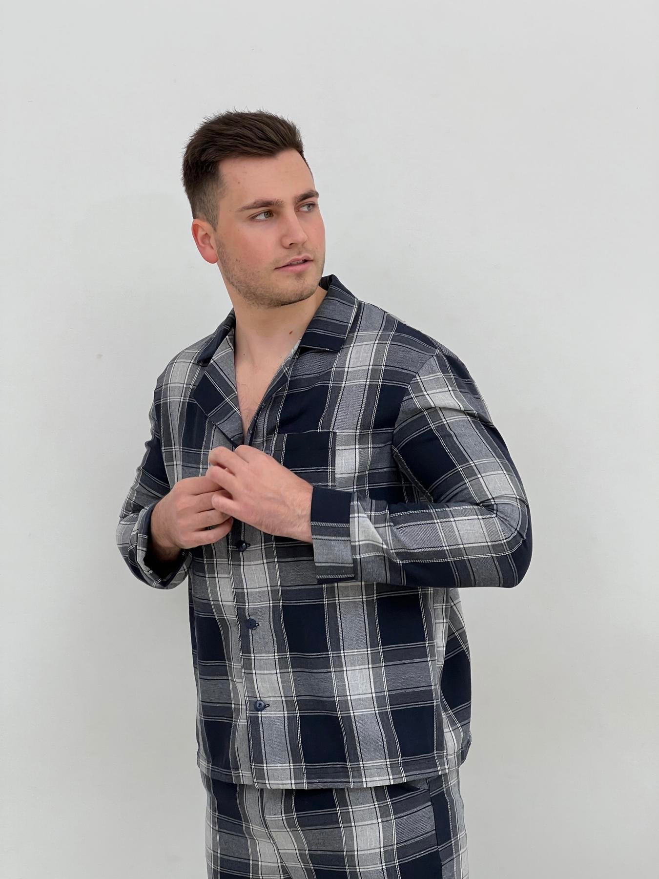 Піжама чоловіча із фланелі Base