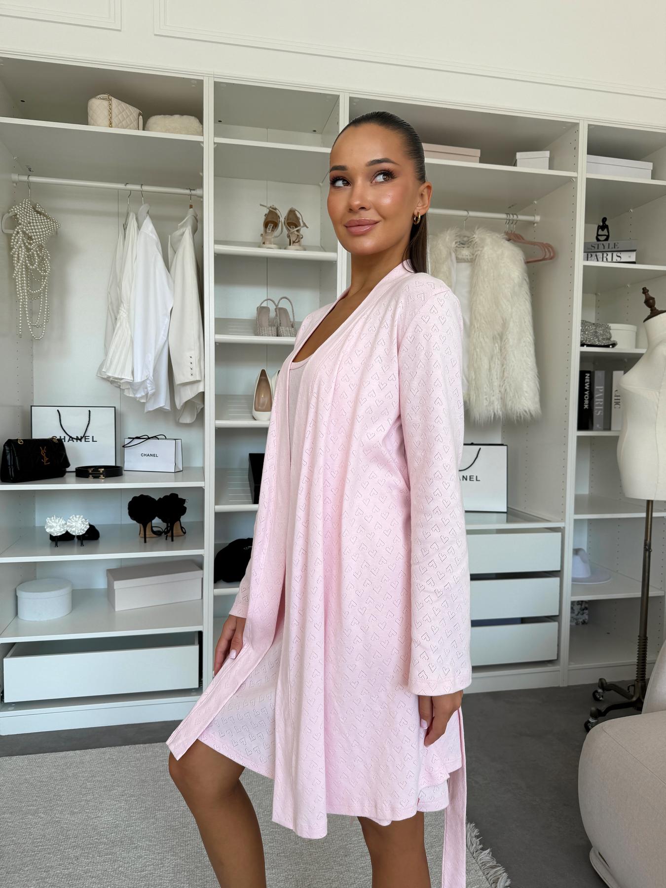 Піжама жіноча із трикотажу Rose Amour (халат та сорочка)