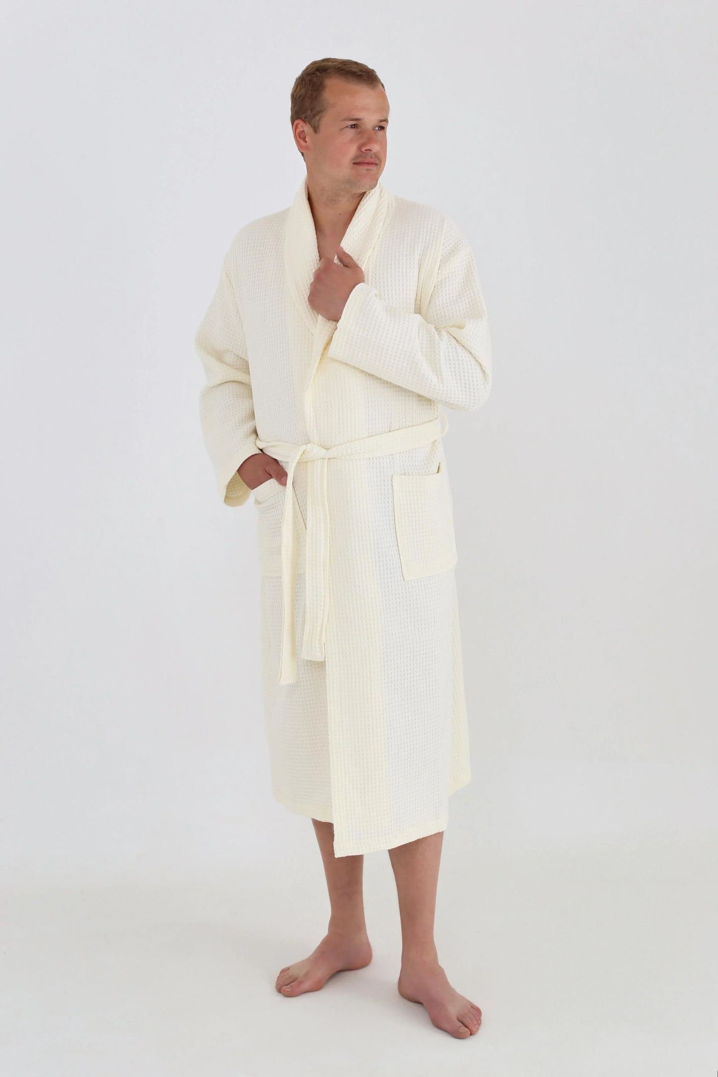 Чоловічий халат вафельний Ideal
