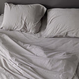 Комплект постільної білизни із вареної бавовни Grey