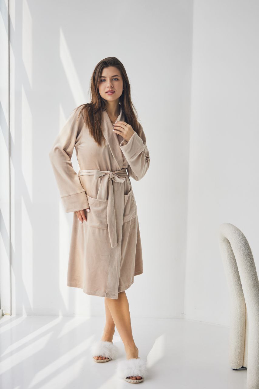 Жіночий халат велюровий Celia