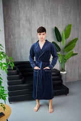 Чоловічий халат велюровий Ego