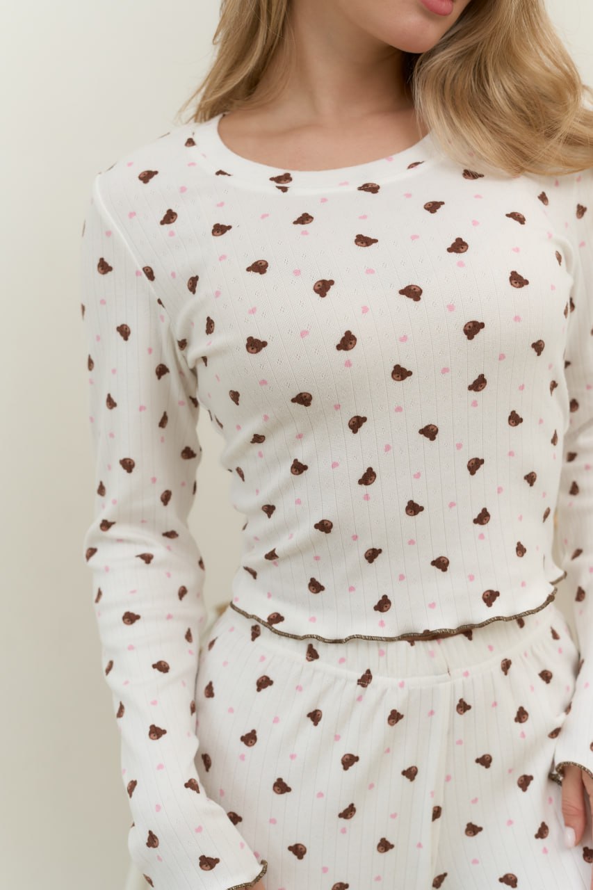 Піжама жіноча із трикотажу Teddy