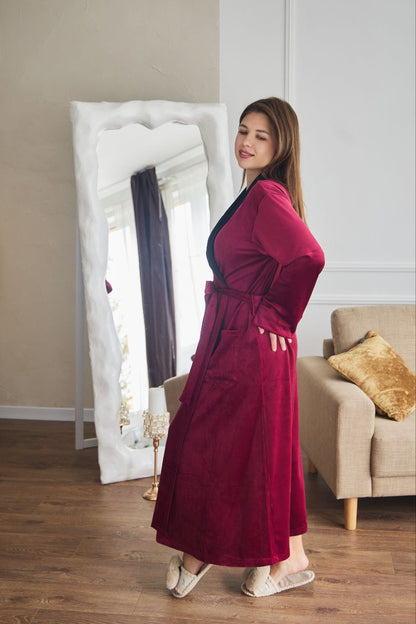 Жіночий халат велюровий Monika