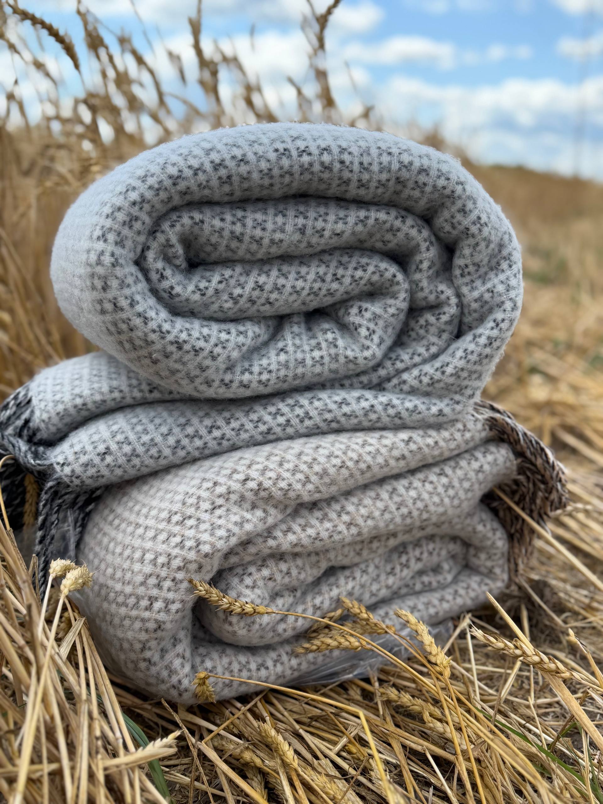 Шерстяний плед Wool