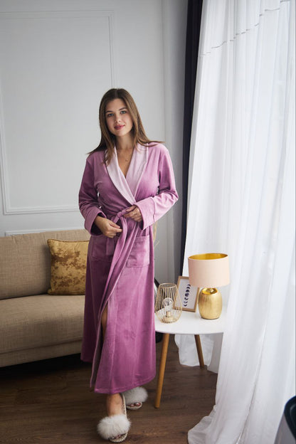 Жіночий халат велюровий Monika