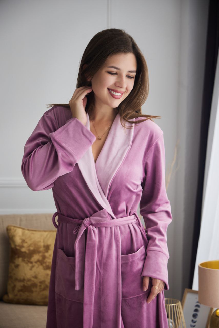 Жіночий халат велюровий Monika