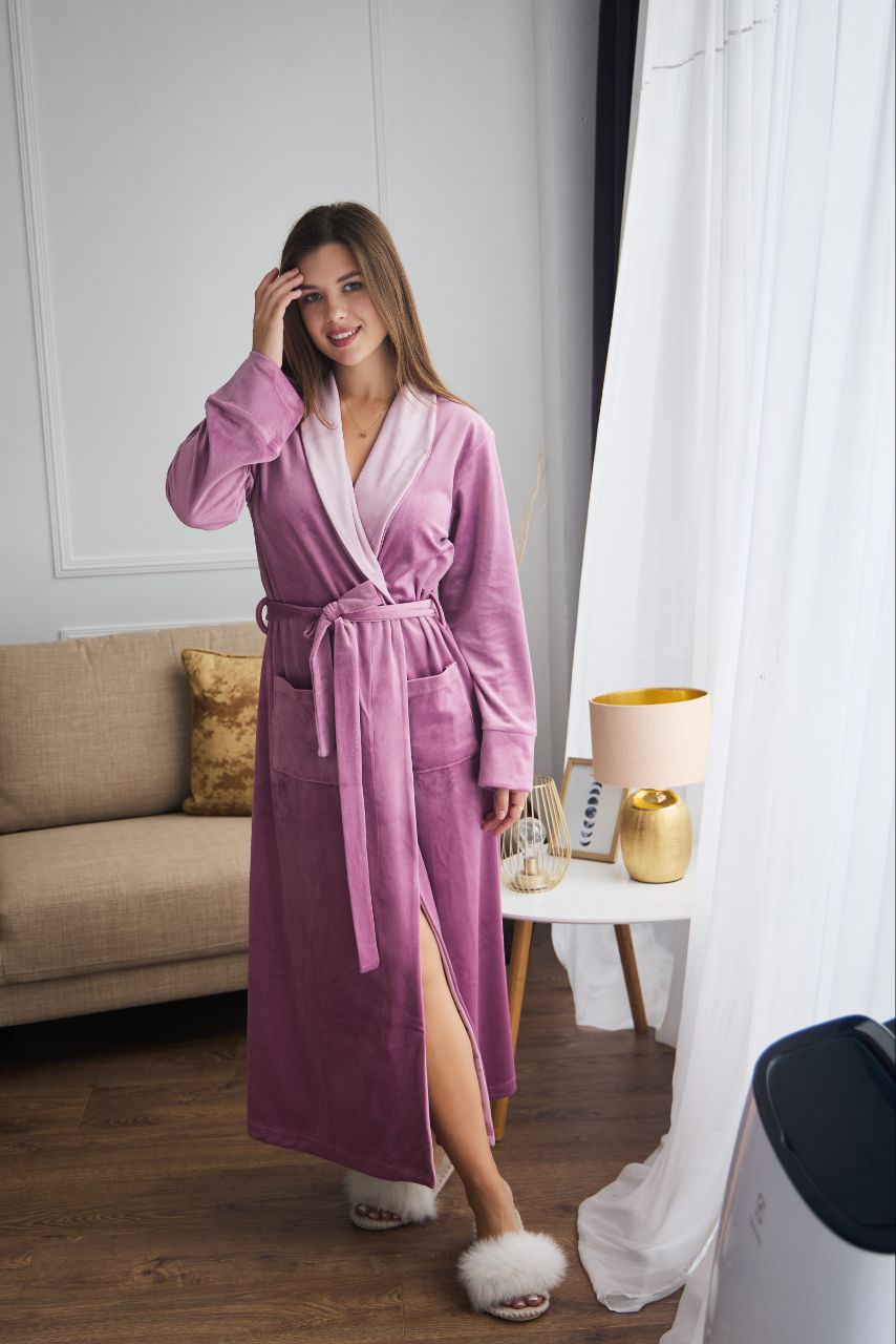 Жіночий халат велюровий Monika