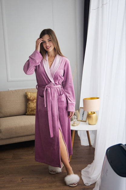 Жіночий халат велюровий Monika