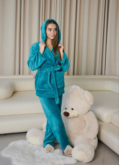 Піжама жіноча із велсофту шаль