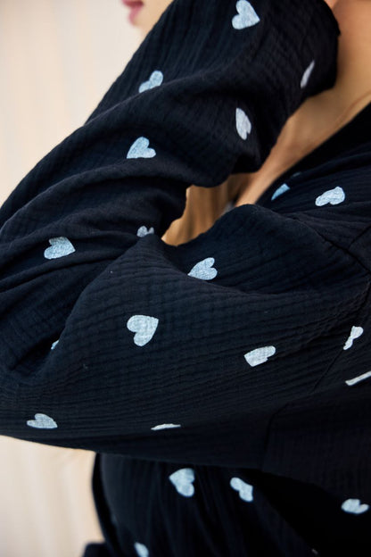 Жіночий халат мусліновий Love