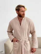 Чоловічий халат вафельний Kimono