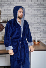 Чоловічий халат з велсофту