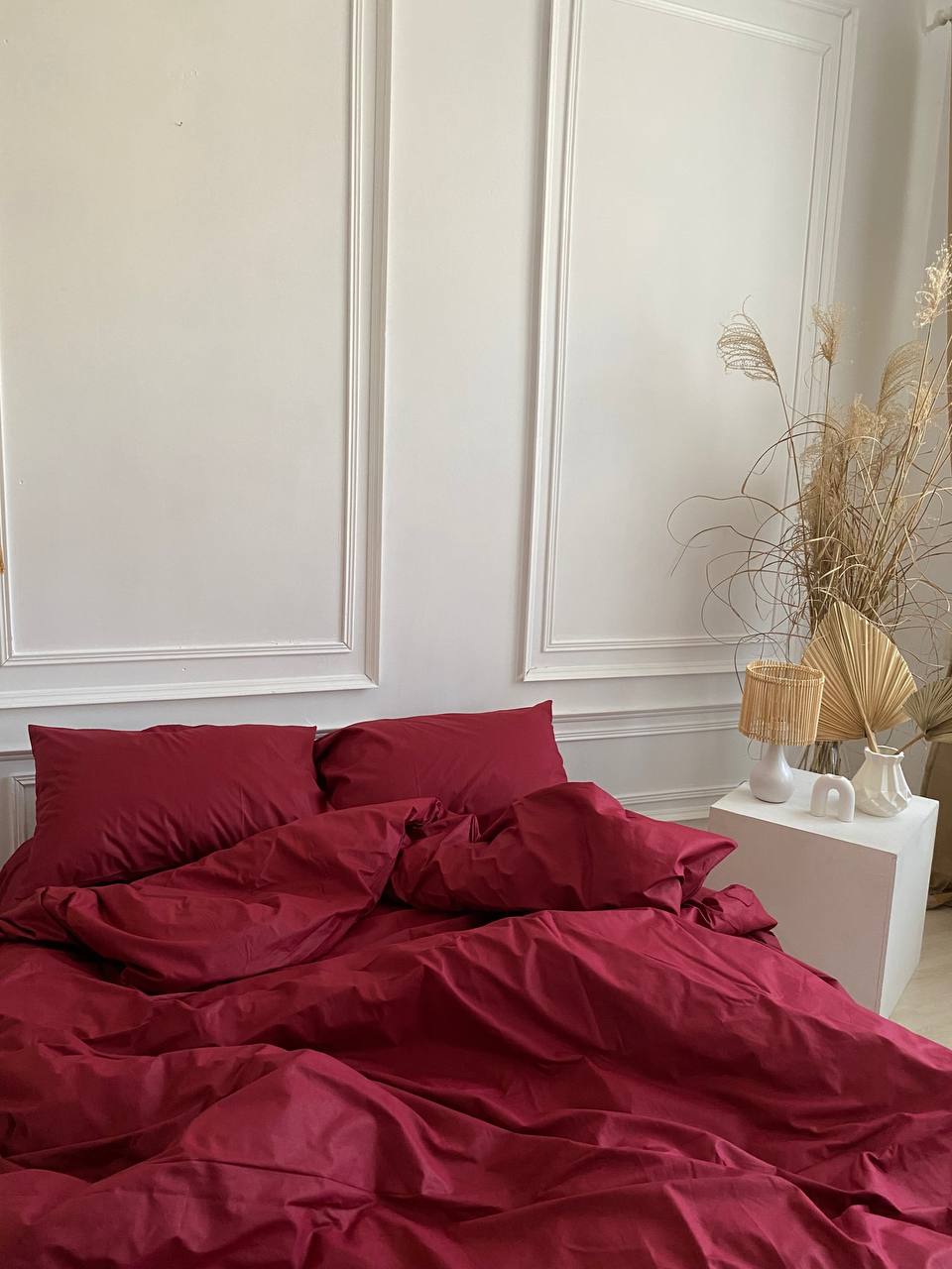 Комплект постільної білизни із ранфорсу Bordeaux