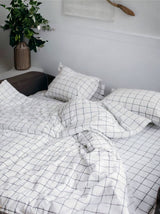 Комплект постільної білизни із вареної бавовни Grid